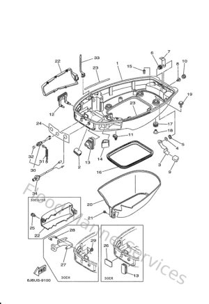 Diagram for Bottom Cowling