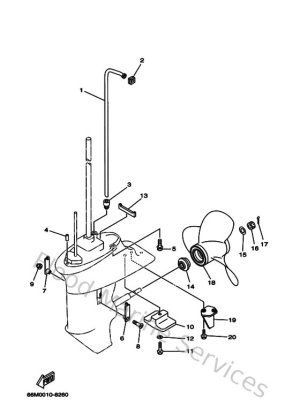 Diagram for Lower Casing & Drive 2