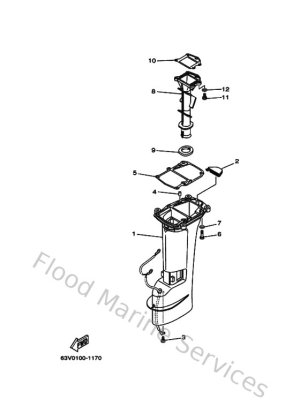 Diagram for Upper Casing