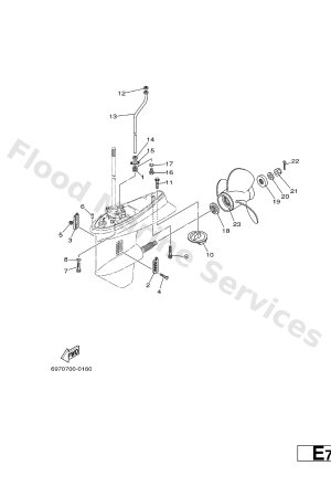 Diagram for LOWER CASING. DRIVE 2