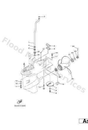 Diagram for LOWER CASING. DRIVE 2