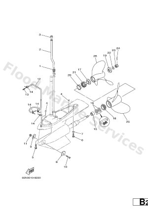 Diagram for LOWER CASING. DRIVE 3