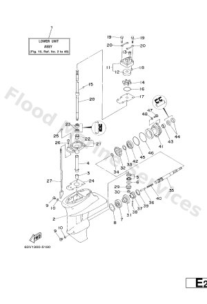 Diagram for LOWER CASING. DRIVE 1