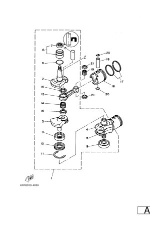 Diagram for CRANKSHAFT. PISTON
