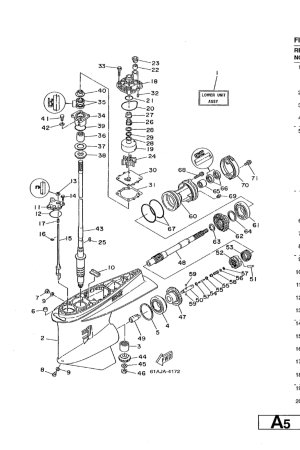 Diagram for LOWER CASING. DRIVE 1