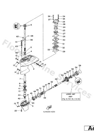 Diagram for LOWER CASING. DRIVE 3