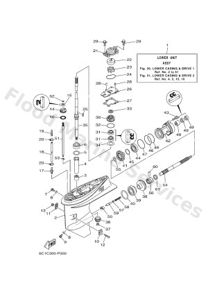 Diagram for LOWER CASING & DRIVE 1