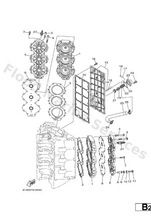 Diagram for CYLINDER. CRANKCASE 2
