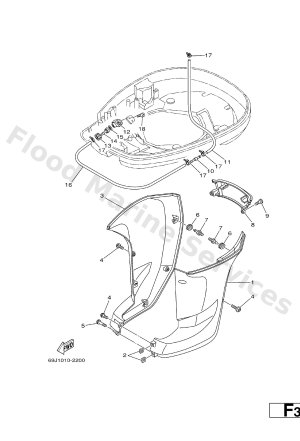 Diagram for BOTTOM COWLING 2