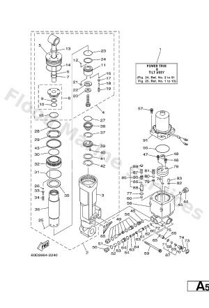 Diagram for POWER TRIM & TILT ASSY 1
