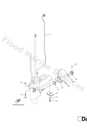 Diagram for LOWER CASING. DRIVE 2