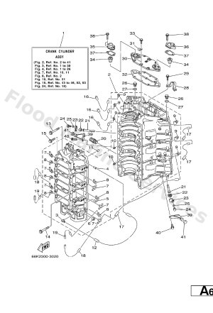 Diagram for CYLINDER. CRANKCASE 1