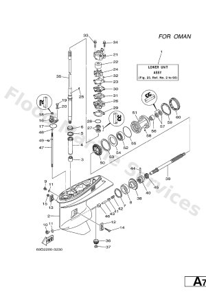 Diagram for LOWER CASING. DRIVE 2