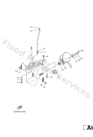 Diagram for LOWER CASING & DRIVE 4