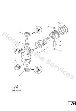 Diagram for CRANKSHAFT & PISTON
