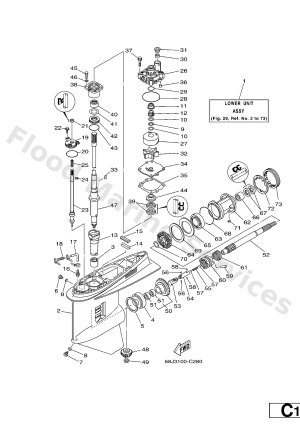 Diagram for LOWER CASING & DRIVE 1