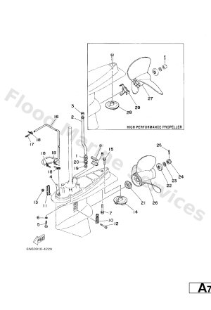 Diagram for LOWER CASING. DRIVE 2