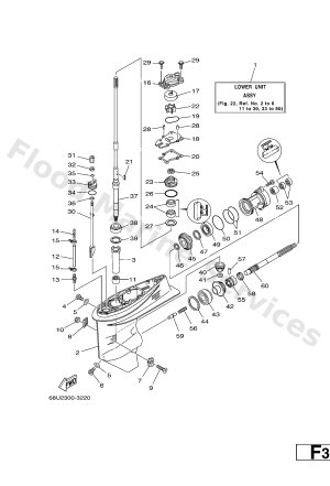 Diagram for LOWER CASING & DRIVE 1