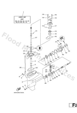 Diagram for LOWER CASING & DRIVE 1