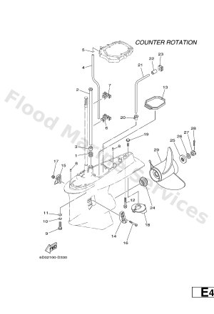 Diagram for LOWER CASING & DRIVE 4