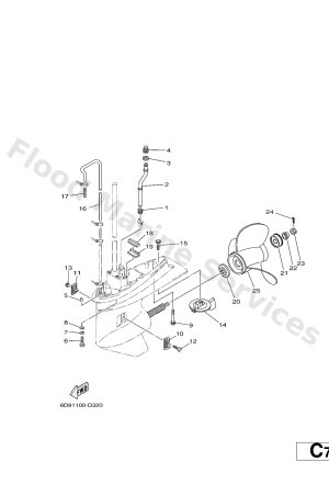 Diagram for LOWER CASING & DRIVE 2