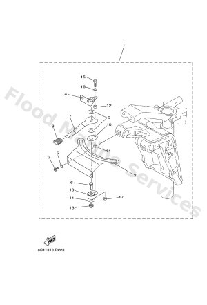 Diagram for FITTING KIT: STEERING FRICTION - F/T50, F/T60