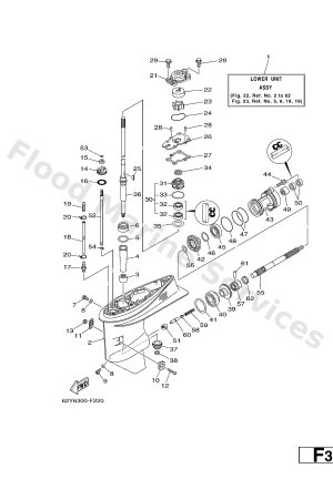 Diagram for LOWER CASING & DRIVE 1