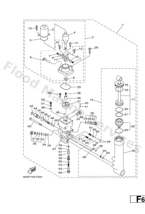 Diagram for POWER TRIM & TILT ASSY