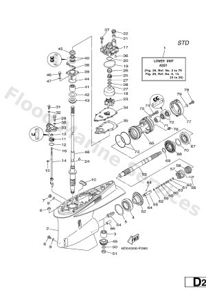 Diagram for LOWER CASING & DRIVE 1