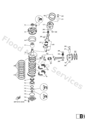 Diagram for CRANKSHAFT & PISTON