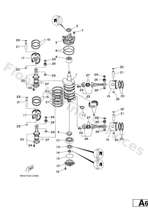 Diagram for CRANKSHAFT & PISTON
