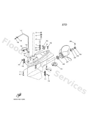 Diagram for LOWER CASING & DRIVE 2