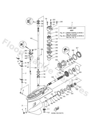 Diagram for LOWER CASING & DRIVE 1