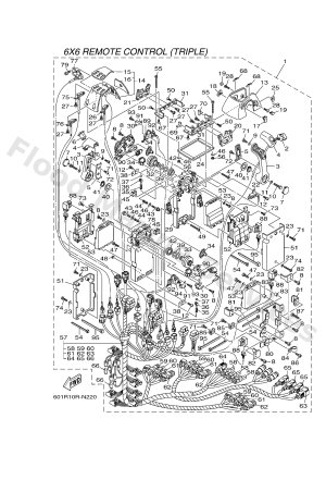 Diagram for DBW REMOTE CONTROL 3 (TRIPLE)