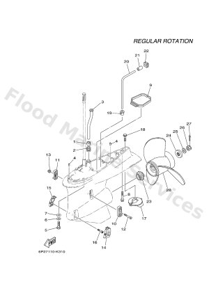 Diagram for LOWER CASING & DRIVE 2